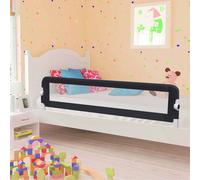 vidaXL Barrière de sécurité de lit enfant Gris 180x42 cm Polyester