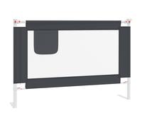 Vidaxl Barrière De Sécurité De Lit D'enfant Gris Foncé 100x25 Cm Tissu