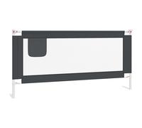 Barrière de sécurité bébé vidaXL Barrière de sécurité de lit d'enfant Gris foncé 190x25 cm Tissu
