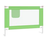vidaXL Barrière de sécurité pour lit enfant 90 x 25 cm tissu vert