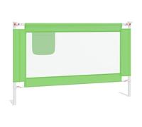 vidaXL Barrière de sécurité pour lit d'enfant 120 x 25 cm Tissu Vert