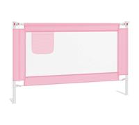 Vidaxl Barrière De Sécurité De Lit D'enfant Rose 120x25 Cm Tissu