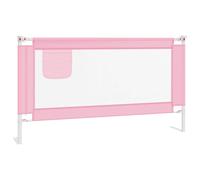 Vidaxl Barrière De Sécurité De Lit D'enfant Rose 150x25 Cm Tissu