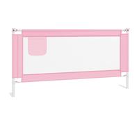 Vidaxl Barrière De Sécurité De Lit D'enfant Rose 180x25 Cm Tissu