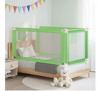 vidaXL Barrière de sécurité de lit d'enfant Vert 160x25 cm Tissu