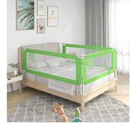 vidaXL Barrière de sécurité de lit d'enfant Vert 160x25 cm Tissu 10194