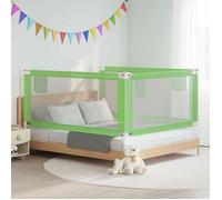vidaXL Barrière de sécurité de lit d'enfant Vert 180x25 cm Tissu 10195