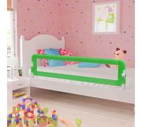Vidaxl Barrière De Sécurité De Lit D'enfant Vert 180x42 Cm Polyester