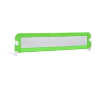vidaXL Barrière de sécurité de lit d'enfant Vert 180x42 cm Polyester