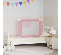 vidaXL Barrière de sécurité de lit enfant Rose 90x25 cm Tissu