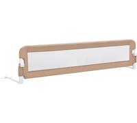 Vidaxl Barri¿¿Re De S¿¿Curit¿¿ De Lit D'enfant Taupe 180x42 Cm Polyester