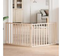 vidaXL Barrière pour Chien Pliable 2 Panneaux 160 cm Bois de peuplier