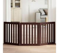 Vidaxl Barrière Pour Chien Pliable 3 Panneaux 150 Cm Bois De Peuplier