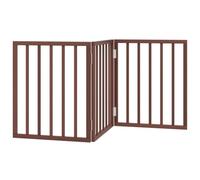 vidaXL Barrière pour Chien Pliable 3 Panneaux 150 cm Bois de peuplier