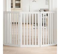 Vidaxl Barrière Pour Chien Pliable 3 Panneaux 150 Cm Bois De Peuplier