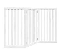 vidaXL Barrière pour Chien Pliable 3 Panneaux 150 cm Bois de peuplier, barrière pour Animaux de Compagnie, barrière de sécurité pour Chiens, barrière de sécurité pour Chien