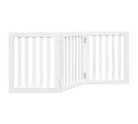 vidaXL Barrière pour Chien Pliable 3 Panneaux 150 cm Bois de peuplier, barrière pour Animaux de Compagnie, barrière de sécurité pour Chiens, barrière de sécurité pour Chien