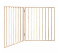 vidaXL Barrière pour chien pliable à 2 panneaux 160 cm Bois de peuplier