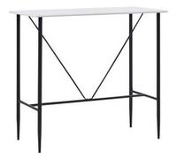vidaXL Table de bar Blanche 120 x 60 x 110 cm MDF