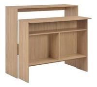 vidaXL Table de bar avec 2 dessus de table Chêne 130x40x120 cm 280219