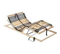 Sommier à lattes Marron 90 x 190 cm Bois de hêtre massif vidaXL