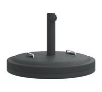 vidaXL Base de Parasol avec poignées pour mâts Ø38 / 48 mm 25 kg Rond, Base de Parasol, Pied de Parasol de terrasse, Porte-Parasol, Support de Parasol