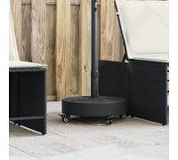 Vidaxl Base De Parasol Avec Roues Pour Mâts Ø38 / 48 Mm 27 Kg Rond
