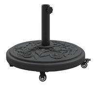 Base De Parasol Vidaxl Avec Roues Pour Pôles Ø38-48 Mm 13 Kg Ronde