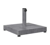 vidaXL Base de Parasol carrée pour Jardin, en Acier et béton, Gris Anthracite avec Effet Bois, 45 x 31,5 cm. Finition en Poudre résistante aux UV. Design Moderne, Solide et Durable. À Utiliser Unique