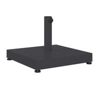 vidaXL Base de Parasol de Jardin carrée, en Acier et béton Gris foncé, 45 x 31,5 cm, Finition UV résistante, Peinture en Poudre, pour l'été, Style Contemporain, sans Roues, Poids léger, Support de Te