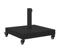 Vidaxl Socles De Parasol D'extérieur Noir 45 X 45 X 32 Cm Acier, Béton