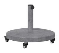 Vidaxl Socles De Parasol D'extérieur Bois Foncé 48 X 48 X 32.5 Cm