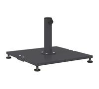 Vidaxl Socles De Parasol D'extérieur Gris Foncé 45 X 45 X 31 Cm Acier