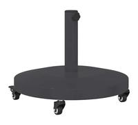 Vidaxl Socles De Parasol D'extérieur Gris Foncé 48 X 48 X 32.5 Cm