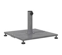 Vidaxl Socles De Parasol D'extérieur Bois Foncé 45 X 45 X 31 Cm Acier