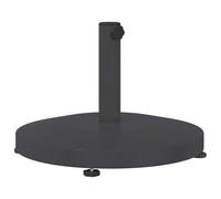 vidaXL Base de Parasol extérieur Réglable Gris foncé 48 x 48 x 32 cm, Socle de Parapluie, Rond, Support Moderne pour Patio, Stabilisateur en Béton Résistant aux Intempéries