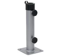 vidaXL Base de parasol pour mât Ø38/48 mm Argenté Acier