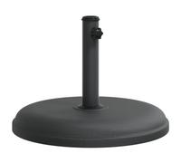Base de parasol pour mâts Ø32 35 38 mm 15 kg rond Noir