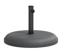 vidaXL Base de Parasol pour mâts Ø32/35/38 mm 25 kg Rond, Base de Parapluie, Support de Parasol, Base de Parasol de Patio, Support de Parapluie