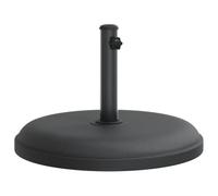vidaXL Base de Parasol pour mâts Ø32/35/38 mm 25 kg Rond, Base de Parapluie, Support de Parasol, Base de Parasol de Patio, Support de Parapluie