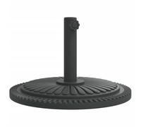 vidaXL Base de Parasol pour mâts Ø38 / 48 mm 12 kg Rond, Base de Parasol, Pied de Parasol de terrasse, Porte-Parasol, Support de Parasol