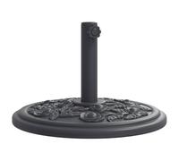 vidaXL Base de Parasol pour mâts Ø38 / 48 mm 12 kg Rond, Base de Parasol, Pied de Parasol de terrasse, Porte-Parasol, Support de Parasol