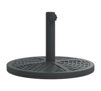 vidaXL Base de Parasol pour mâts Ø38 / 48 mm 12 kg Rond, Base de Parasol, Pied de Parasol de terrasse, Porte-Parasol, Support de Parasol