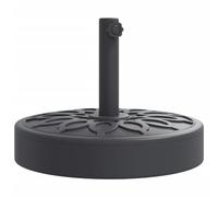 vidaXL Base de Parasol pour mâts Ø38 / 48 mm 25 kg Rond, Base de Parasol, Pied de Parasol de terrasse, Porte-Parasol, Support de Parasol