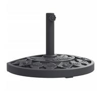 vidaXL Base de Parasol pour mâts Ø38 / 48 mm 9 kg Demi-Rond, Base de Parasol, Pied de Parasol de terrasse, Porte-Parasol, Support de Parasol