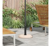 vidaXL Base de Parasol pour Poteaux de 37/42/52/58mm Béton Jaune 20 kg