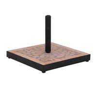 vidaXL Base de Parasol Terre Cuite carré 12 kg, Support de Parasol, Support de Parasol extérieur, Parasol Cantilever avec Base, Poids de Parasol