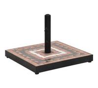Base de parasol terre cuite rond 12 kg support de parasol vidaXL