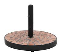 vidaXL Base de Parasol Terre Cuite Rond 12 kg, Support de Parasol, Support de Parasol extérieur, Parasol Cantilever avec Base, Poids de Parasol