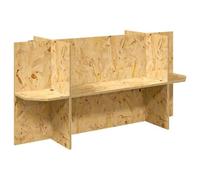 vidaXL Base de Terrarium avec étagère Marron 100 x 40 x 50 cm OSB